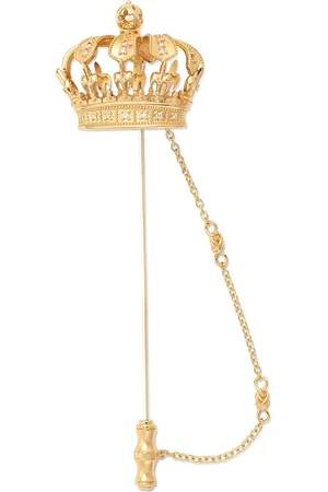 Dolce & Gabbana 18kt yellow crown brooch