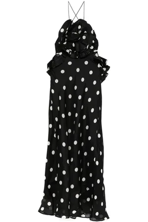 ZIMMERMANN Crush Ruffle Halter Maxi Dress