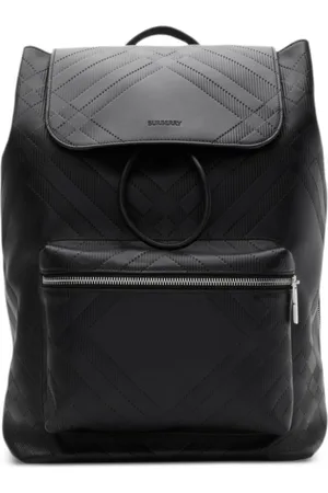 Burberry Embossed-check backpack