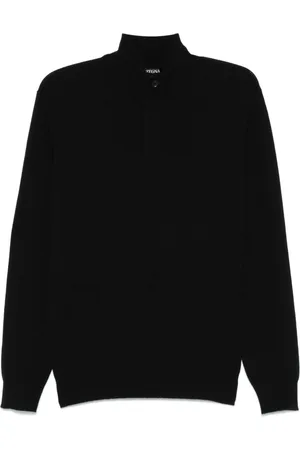 Ermenegildo Zegna Oasi Cashmere Zip Mock Neck Sweater
