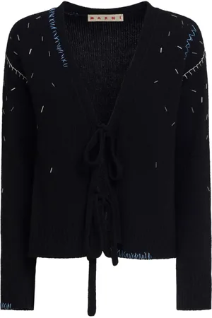 Marni Front-tie fastening cardigan