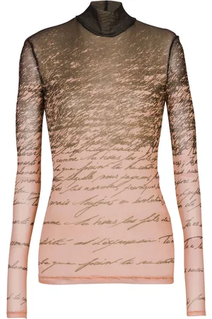 Balmain Love Letter-print top