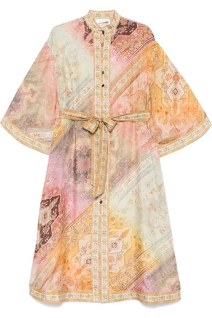 ZIMMERMANN Tallow midi shirt dress