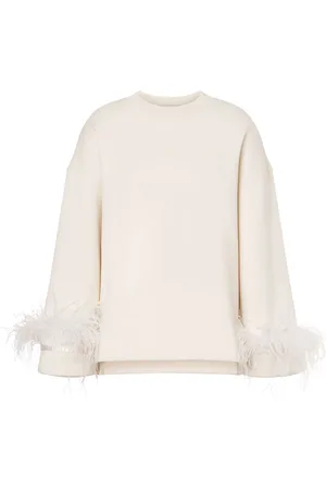 Serafini Feather-detailing blouse
