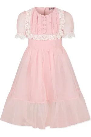 Self-Portrait Lace-trim tulle dress