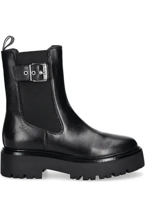 Karl Lagerfeld Buckled leather chelsea boots