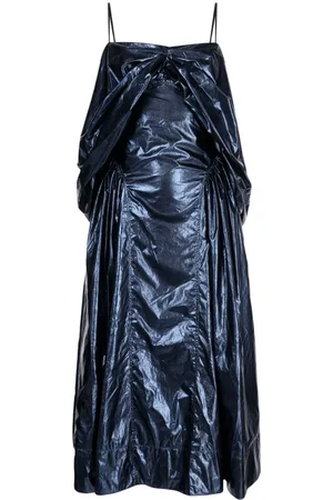 REJINA PYO Dora lamé midi dress