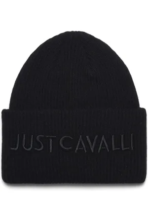 Roberto Cavalli Embroidered-logo beanie hat