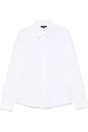 Vince Piqué-weave cotton shirt