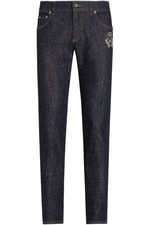 Dolce & Gabbana Logo-appliqué skinny jeans