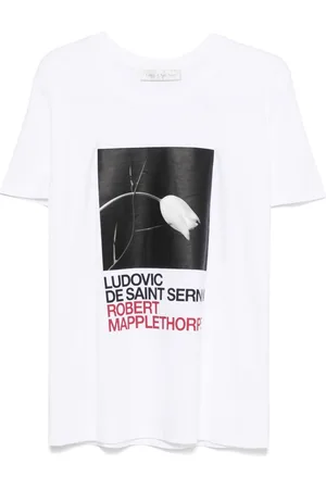 Ludovic De Saint Sernin X Robert Mapplethorpe Tulip and Thorn-print T-shirt