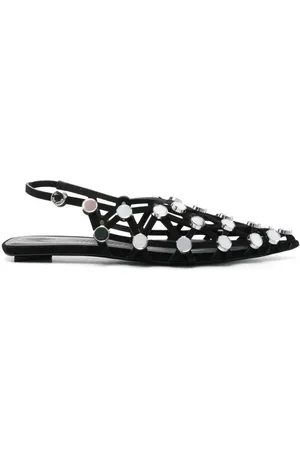 The Attico Grid slingback sandals
