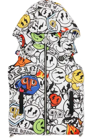 Philipp Plein Smile-print gilet