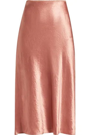 Vince Satin midi skirt