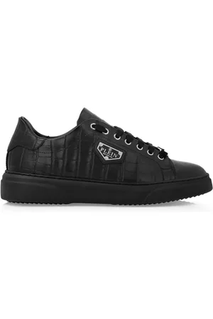 Philipp Plein Iconic Plein-plaque crocodile-effect sneakers