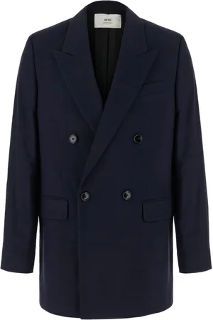 Ami Double-breasted virgin-wool blazer