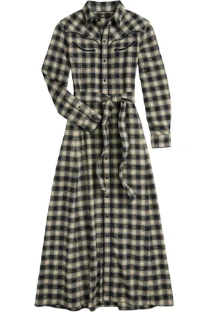 Ralph Lauren Check-pattern belted dress