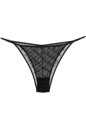 Kiki de Montparnasse Handcuff rhinestone-embellished string briefs