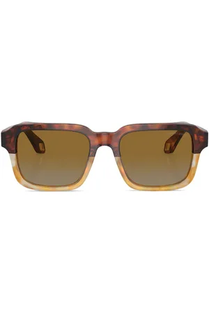 Giorgio Armani Tinteds-lens rectangle-frame sunglasses