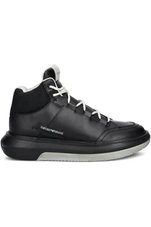 Emporio Armani Panelled high-top sneakers