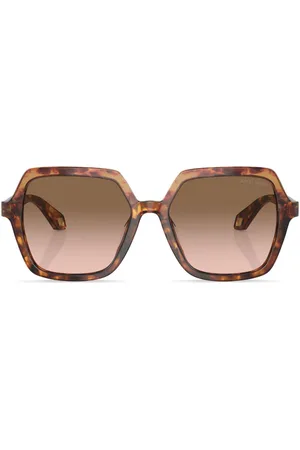 Giorgio Armani Tortoiseshell-effect square frame sunglasses