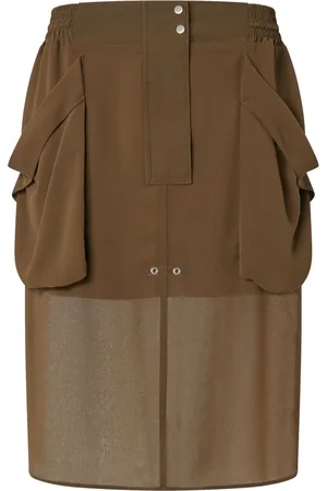 Pinko Eyelet-detail midi skirt