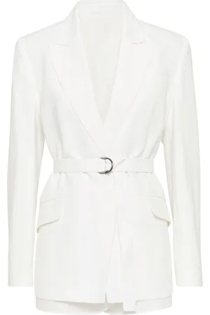 Brunello Cucinelli Monili-detail twill blazer