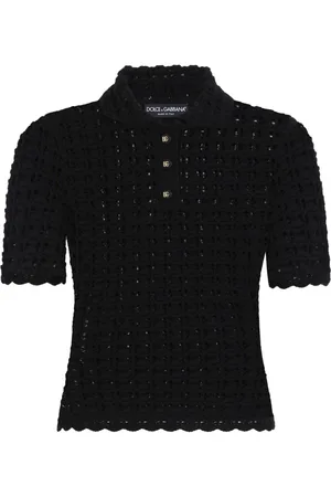 Dolce & Gabbana Open-knit polo shirt