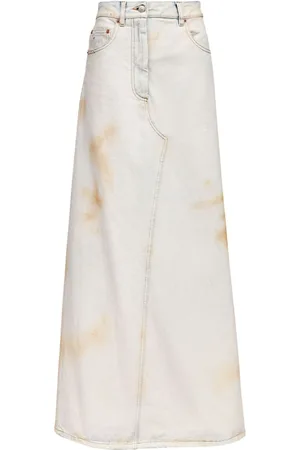 Maison Margiela Logo-patch midi skirt