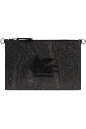Etro Pegasu patch clutch bag
