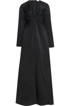 ROSETTA GETTY Twist-detail long-sleeve maxi dress