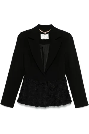 NISSA Flower-appliqué blazer