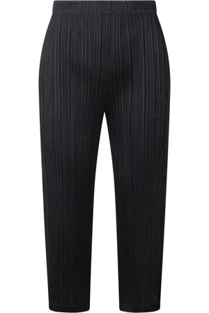 PLEATS PLEASE ISSEY MIYAKE Plissé cropped trousers