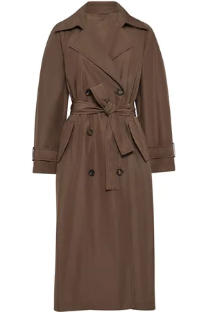 Brunello Cucinelli Monili bead-embellished trench coat