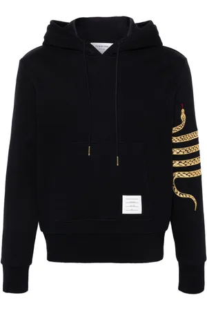 Thom Browne Snake 4-Bar roll-neck hoodie