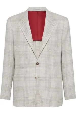 Brunello Cucinelli Prince of Wales deconstructed blazer