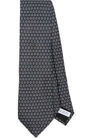 Salvatore Ferragamo Gancini jacquard tie