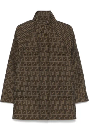 Fendi FF canvas short coat