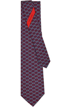 Salvatore Ferragamo Gancini-print silk tie
