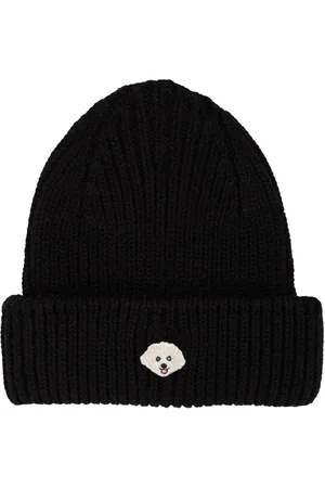PELO FOUNDATION Dog-appliqué beanie