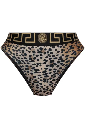 VERSACE Leopard print bikini bottom