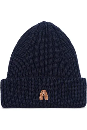 PELO FOUNDATION Dog-appliqué beanie