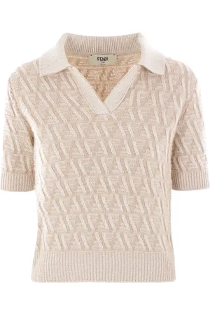 Fendi FF-embroidered polo top