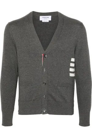 Thom Browne V-neck cotton cardigan