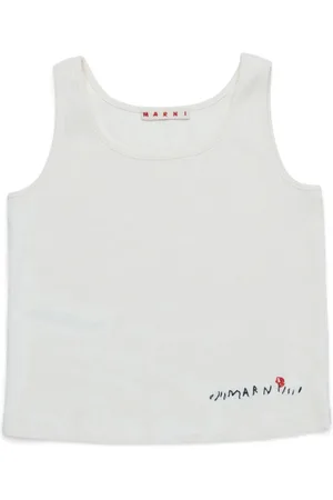 Marni Logo-embroidered tank top