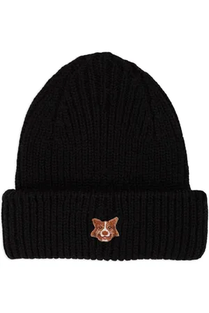 PELO FOUNDATION Dog-appliqué beanie