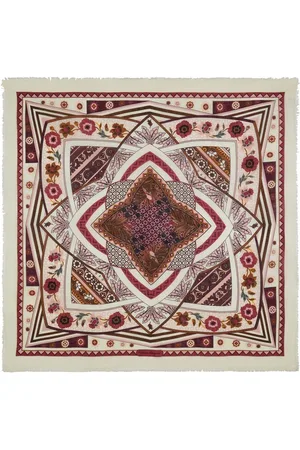 Salvatore Ferragamo Nirvana-print silk shawl