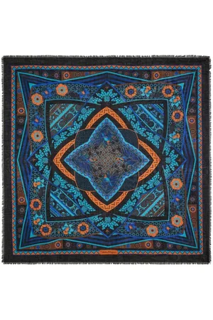 Salvatore Ferragamo Nirvana-print silk shawl