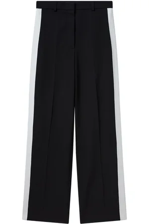 Stella McCartney Stripe-detail straight-leg trousers