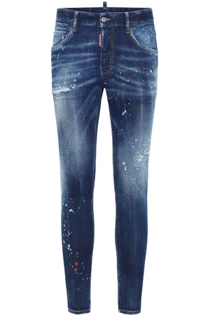 Dsquared2 Distressed stretch-cotton slim jeans
